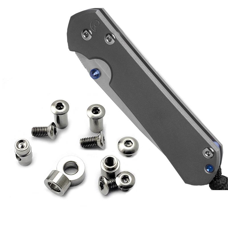 

1 PCS Knife Screw Titanium alloy Screws For Chris Reeve Small Sebenza 21 31 Folding Pocket Knife DIY Accessories Repair Parts рожевий колір золота