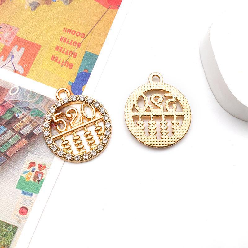 Wisiorek w kształcie serca z 15-punktowym diamentem i kolczyki na Walentynki - Ręcznie robione akcesoria do biżuterii DIY w kształcie serca z kroplą oleju