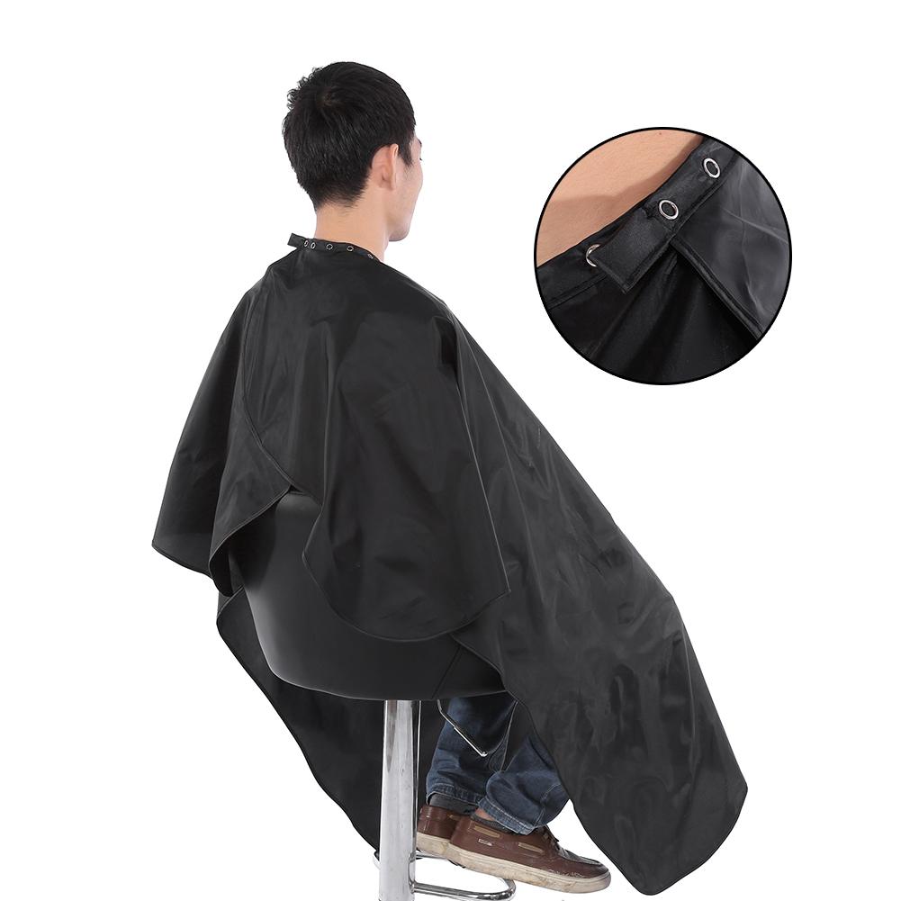 Pro Black Salon Hair Cut Hairdressing Barbers Cape Gown Adult Cloth Waterproof