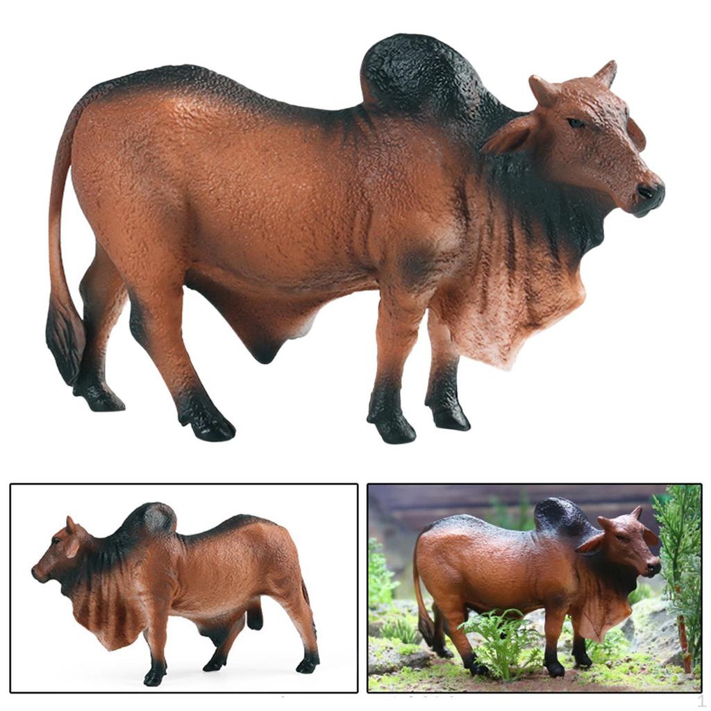 Cow Figurines Playset Action Figure Toys Cattle Model for Home Decor