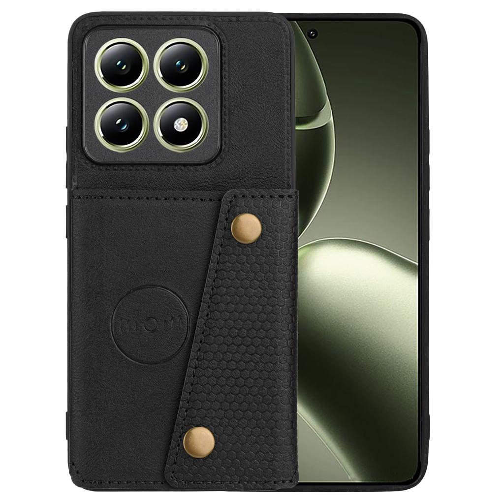 For Xiaomi 14T Pro Case Card Slots Kickstand Leather+TPU Phone Cover