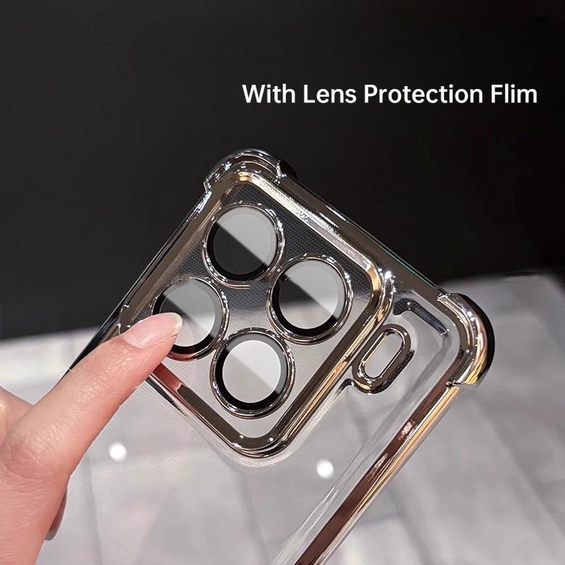 Lens Protection Flim Case for Xiaomi 17 T 17TPro Plating Clear Four Corners Anti-shock Soft Silicone Cover For Xiaomi 17T Pro