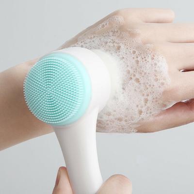 1 PC doppelseitige Silikon-Gesichtsreinigungsbürste Gesichtsreiniger Mitesserentferner Werkzeug Porenreiniger Peeling Gesichtspeelingbürste