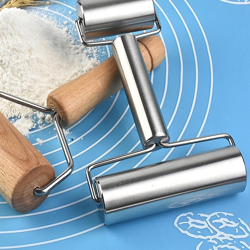 1pc Wooden Pastry Rolling Pin Roller Pastry And Pizza Baker Roller Baking Nuts Crackers Cookies Rolling Tool Kitchen Utensils