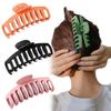 Women Resin Big Hair Claw Clips Non-slip Shower Clip Strong Metal Spring Hairpin Back Head Clip