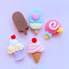 10Pcs New Mixed Cute Simulation Ice Cream Flat Back Resin Cabochons Scrapbooking DIY Jewelry Craft Decoration Accessorie K67