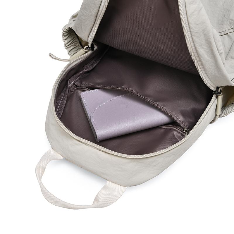 Women's Bag Multi-function Sport Large Capacity Solid Color Chest Bag Travel Backpack