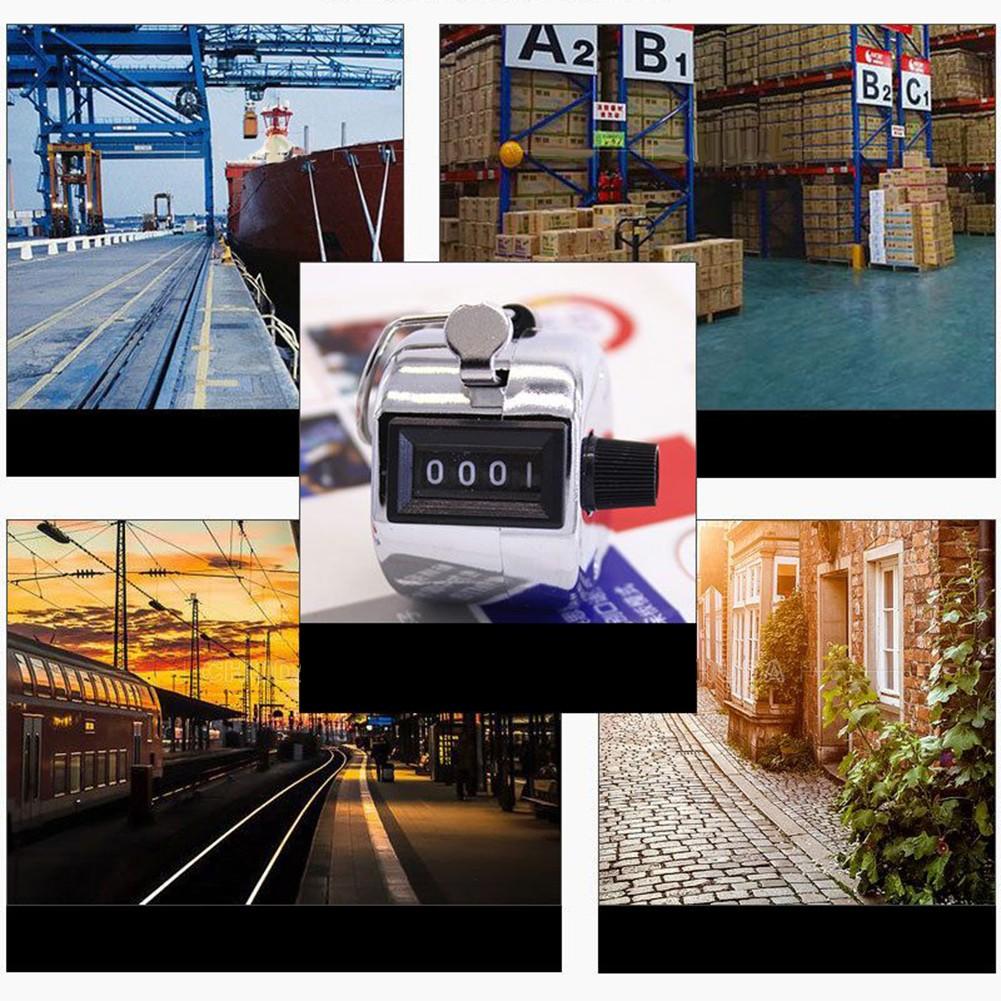 4 Haneli Sayma Manuel El Sayacı Numara Sayacı Mekanik Tıklama Sayacı