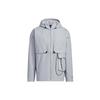 X Transformers Crossover Limited TF Turf Jacket 22 Solid Color Hooded Track Jacket Gray Men's HM7465