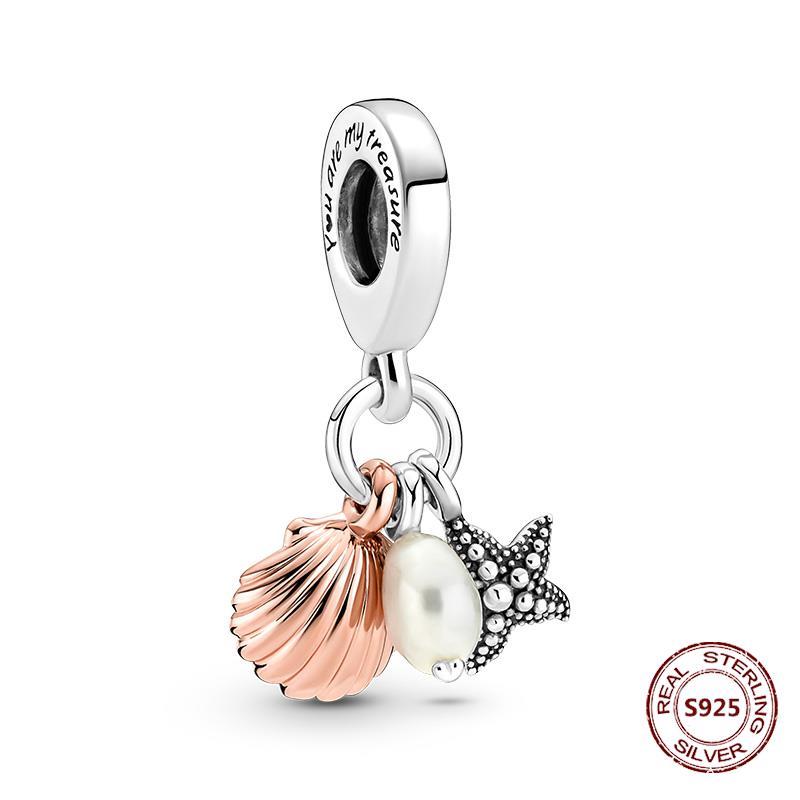 

Подходит для модных браслетов из стерлингового серебра 925 пробы Хамелеон Звезда Луна Подвески Черепаха Голубые глаза Бусины DIY Ювелирные изделия Подарок на Хэллоуин PJT943