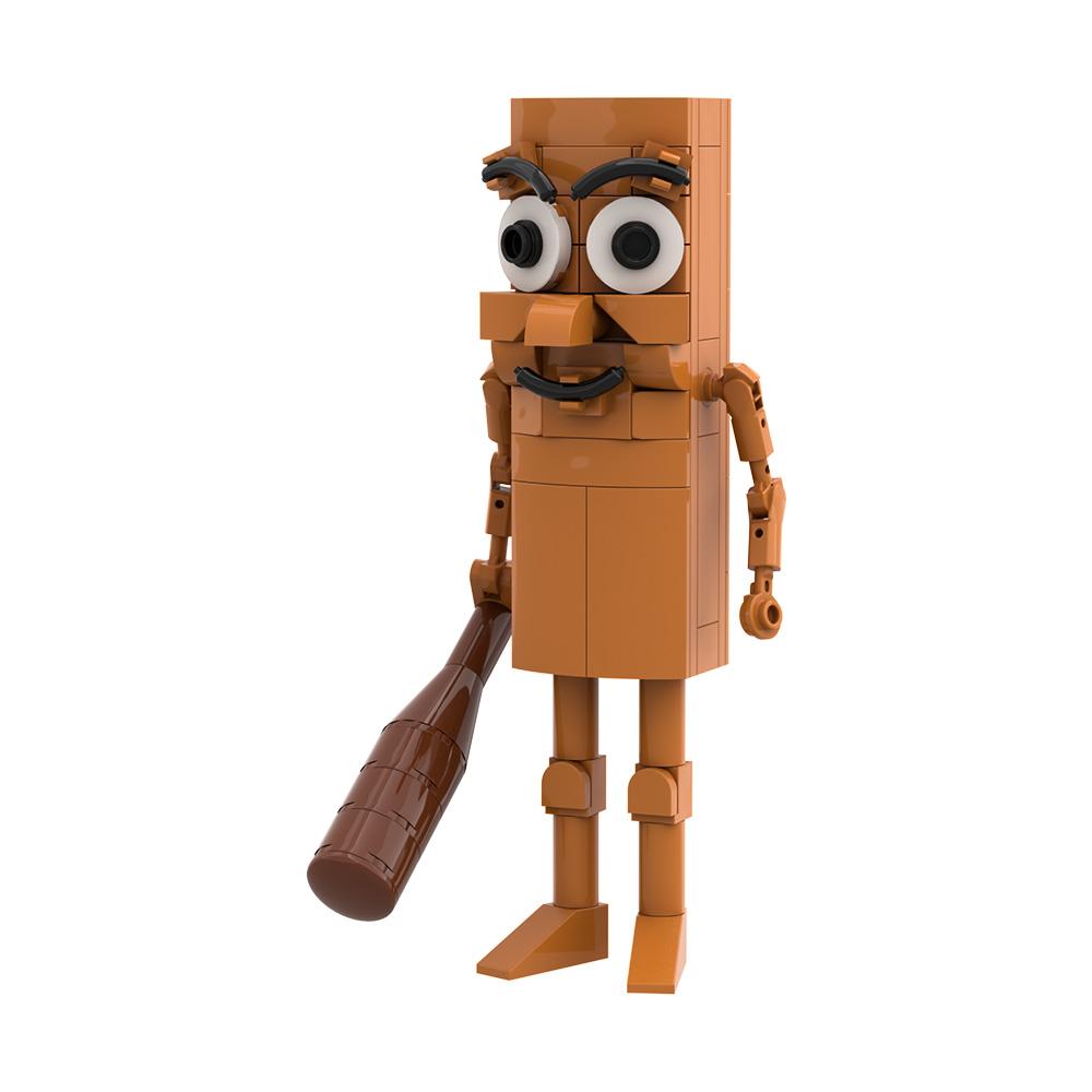 

Non-Toxic Gobricks Moc Ai Brainrot Animals Series Buliding Blocks Set Abstract Funny Parody Hybrid Prototype Modular Design Toys Bricks