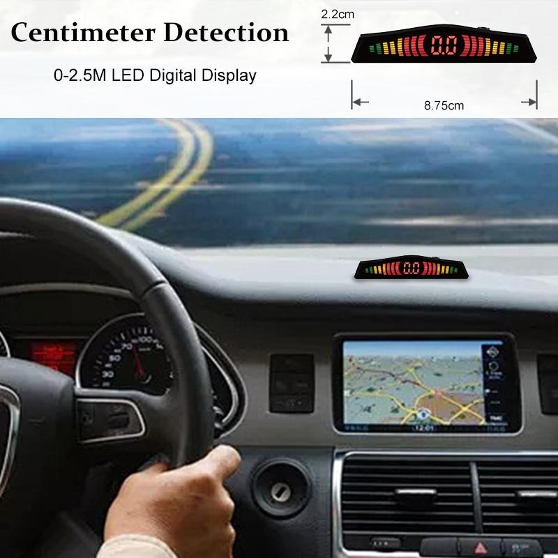 4-Sensoren Auto Rückfahrradar Parksensor Summer Detektor Hilfs flache Sonde System 16,5 mm Kit General Motors Kamera
