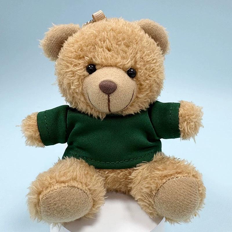 Charming Teddy Bear Keychain Plush Doll - Dressed Up Couple Backpack Ornament Gift