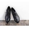 Lackleder Oxford Schön M [ArchContact] Damen Schnürschuhe, Schuhe, Lässig, Niedlich, Schwarz, Glatt,
