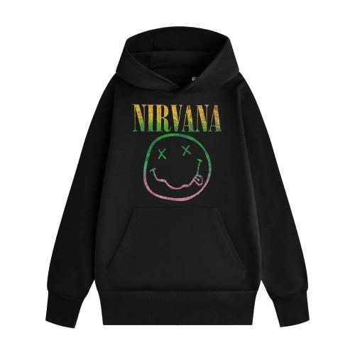 Nirvana Unisex Adult Logo Hoodie
