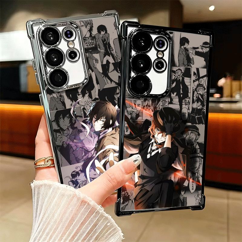 Bungo Stray Dogs Manga Plating Phone Case For Samsung Galaxy S24 S25 FE S26 Edge S23 Ultra S22 S21 Plus S20 Anti-Fall Airabag Co