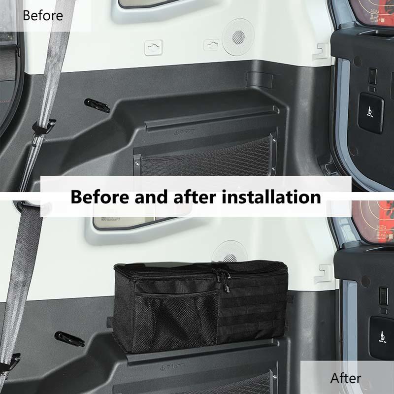 Trunk Rear Window Side Organizer Storage Bag Organizer Fit For Chery JETOUR T2 2023 Up For Jetour Shanhai T2 2024 Up Stowing Tidying Car Accessories