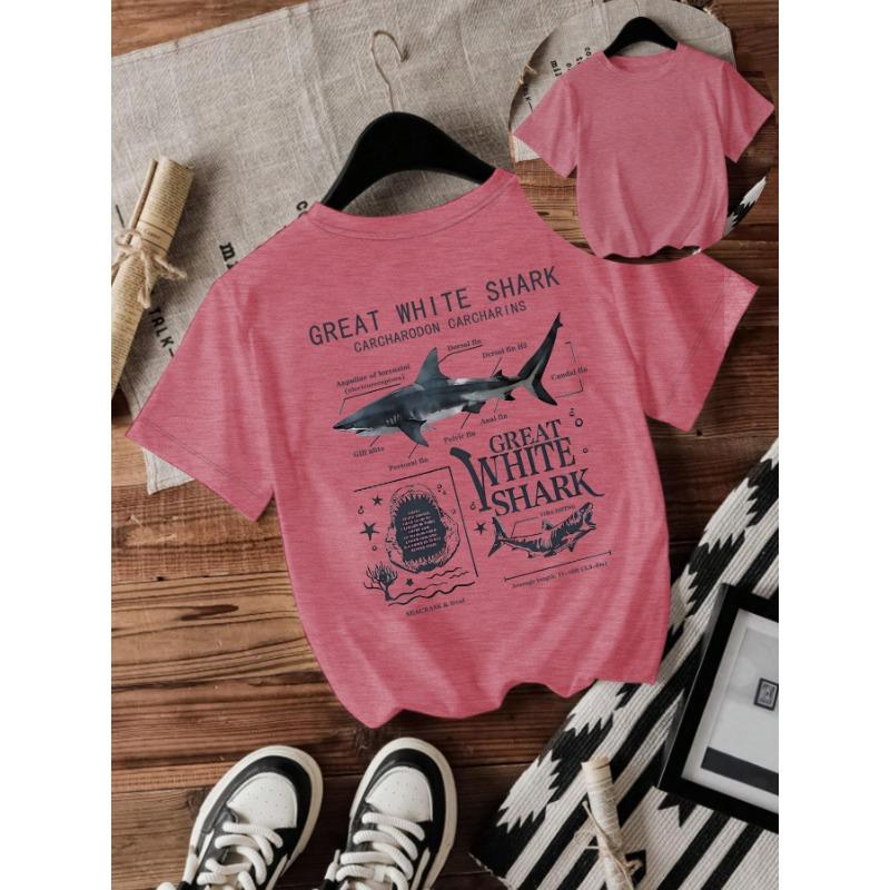 Women's Shark New Short-sleeved Fashion T-shirt