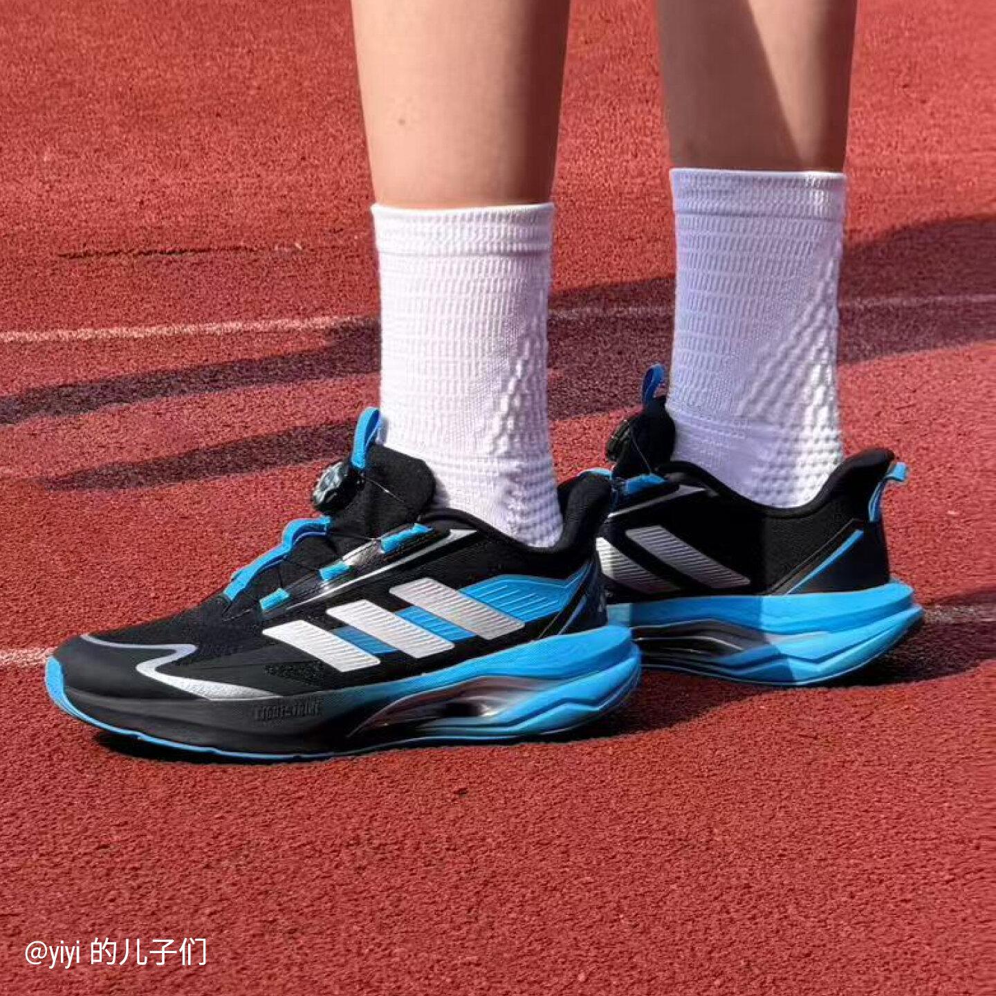 Adidas Climacool Низкие Детские Беговые Кроссовки Черно-Бело-Синие 28