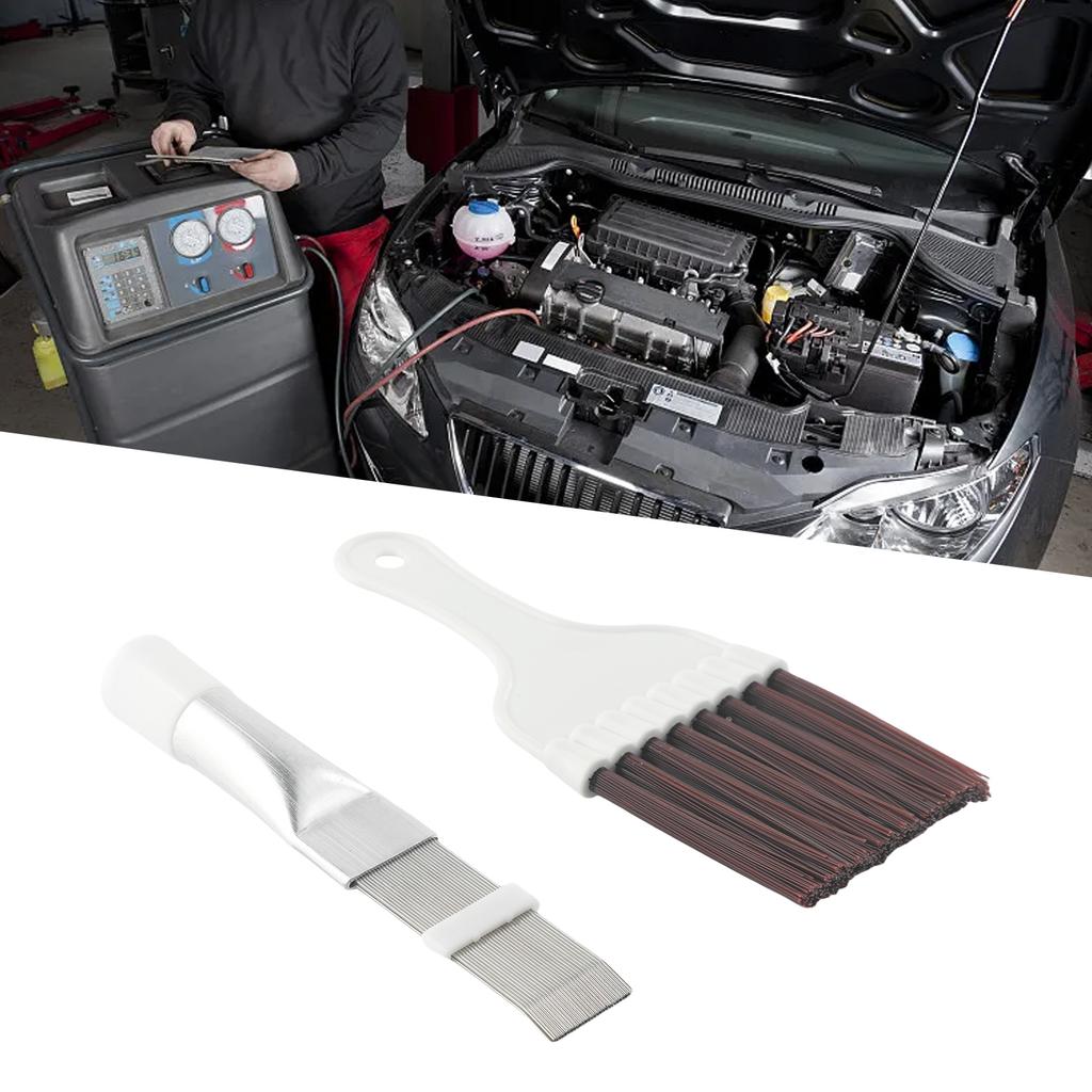 Air Conditioner Fin Repair Comb and Coil Brush 2 Pc Set for Cleaning Condenser Fins and Enhancing Cooling Efficiency