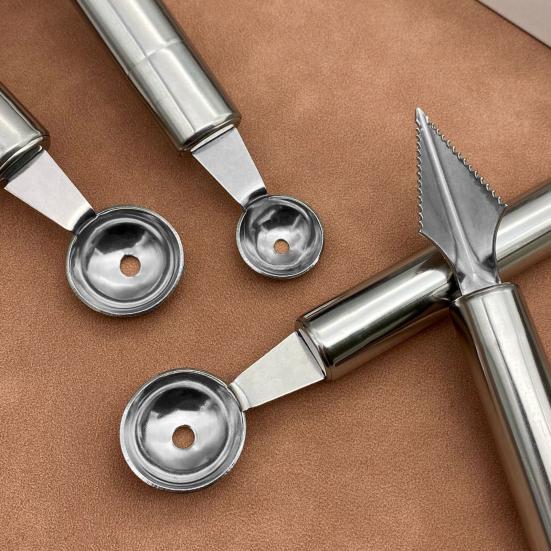 High-quality Multifunctional Corrosion Resistant Practical Fruit Segmentation Carving Spoon Kitchen Utensil Fruit Digging Scoop