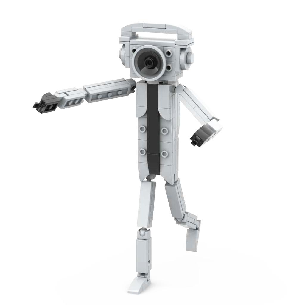 Rainbow Pig MOC Skibidi Toilet Super Upgraded Titan Cameraman Building Blocks TV Man Monitor Bricks Toys Children Birthday Gifts