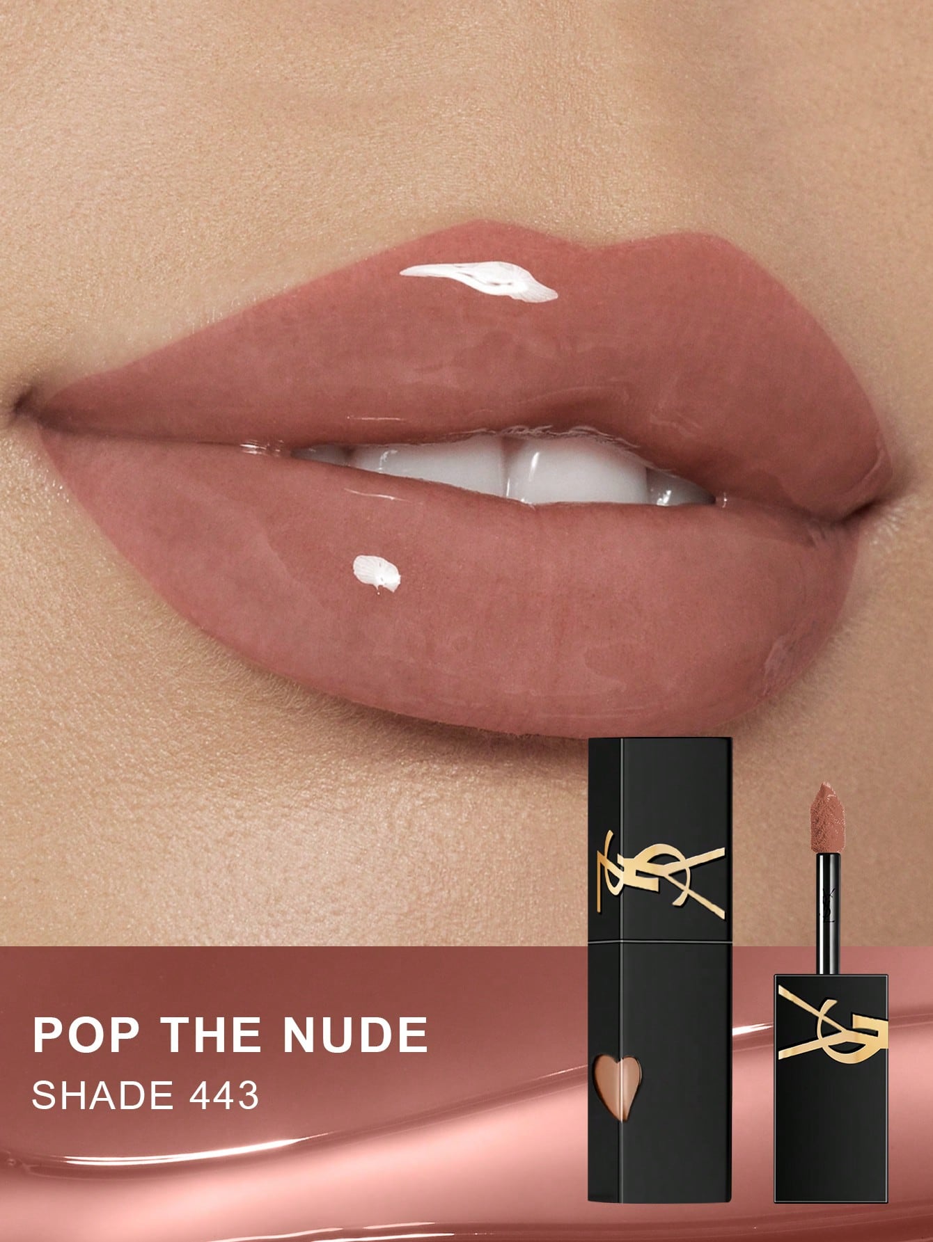 YSL The Inks Vinyl Cream Стойкий блестящий тинт для губ #622 5,5 мл / 0,18 жидкой унции #443