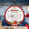 Christmas Countdown Advent Calendar 2026 Wooden Sign Christmas Tree Atmosphere Decoration Calendar Wall Decoration Ornaments