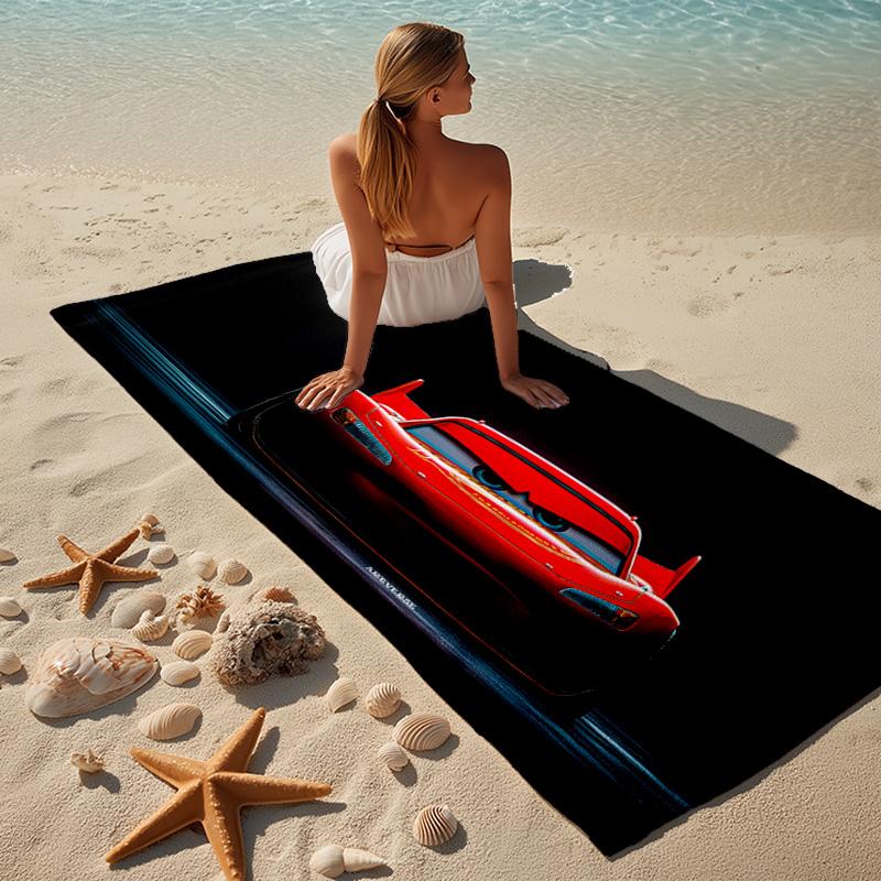Racing car Beach Towel Microfiber Beach Towel Super Soft & Absorbent for Bath, Beach, Travel Bath Time Accessory, Fan gifts