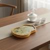 Dry Tea Serving Board WaterResistant Tray HeatInsulating Tabletop Accessory for Home,