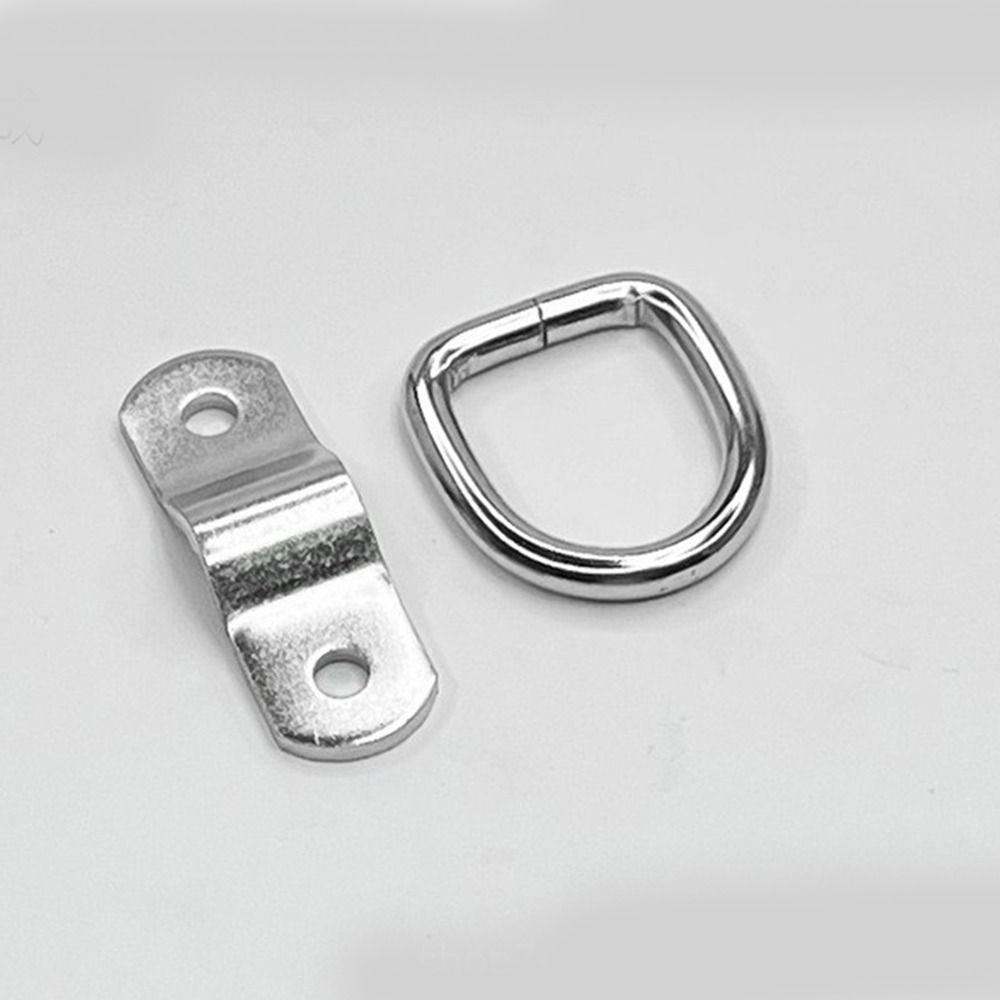 10Pcs Heavy Duty Cargo Tie Down Ring Universal Fit Fastener Ring Trailer Pull Hook  Van Mount