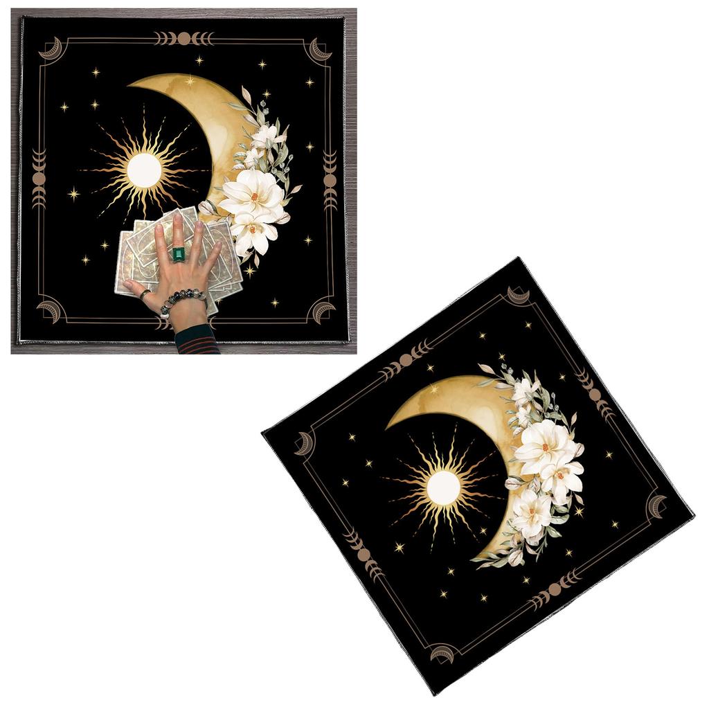 Velvets Tarots Reading Cloth Occult Symbols Artistic Velvets Divination Mats Spiritual Practice Accessory
