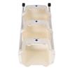 Storage Cart with Caster Wheels High Capacity Rolling Trolley Cart for Bathroom Kitchen Classroom
