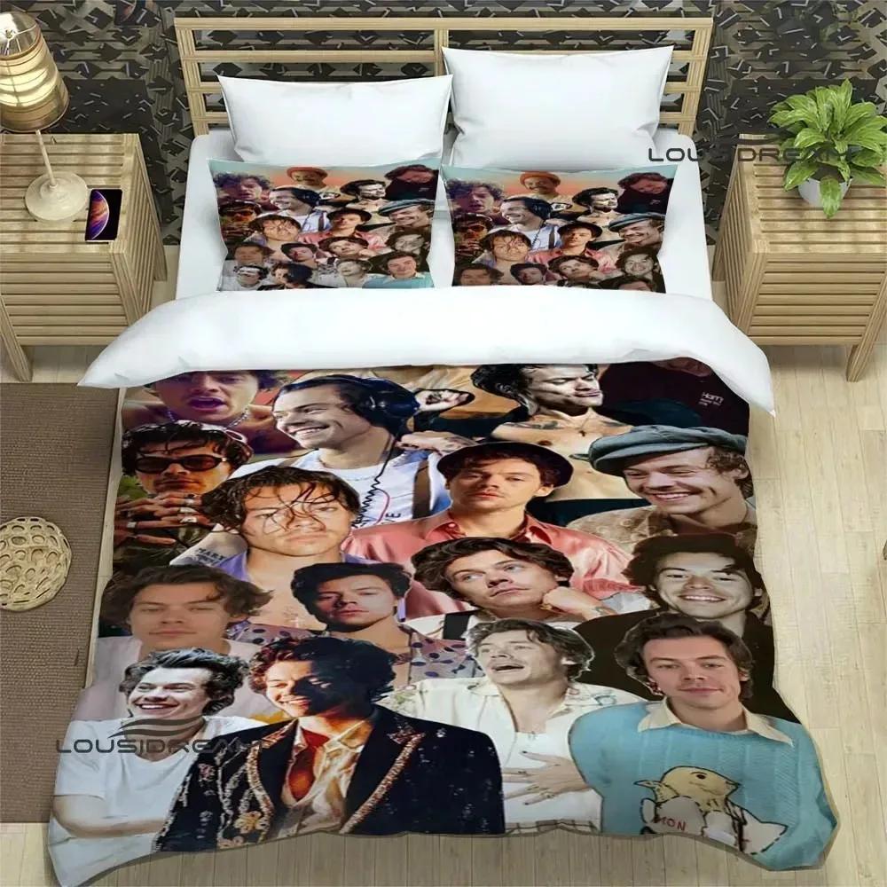 Dainininkas H-Harry-Styles Patalynės Komplektai Išskirtinis Lovos Reikmenų Rinkinys Užvalkalas Ant Antklodės Antklodės Rinkinys Patalynės Rinkinys Prabangi Gimtadienio Dovana