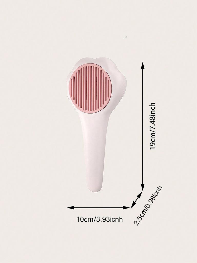 1pc-Easy removal of pet hair, one click grooming brush - suitable for dogs and cats