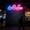 Coffee Neon Sign Light USB Dimmable Led Neon Lamps for Bar Cafe Restaurant Party Art Wall Decor Window Hanging Night Lights