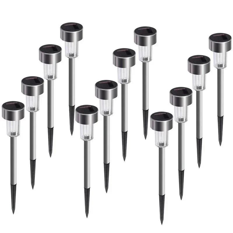 Solar Powered Outdoor Garden Lights Waterproof Landscape Path LED Light for Backyard Yard Patio Lawn