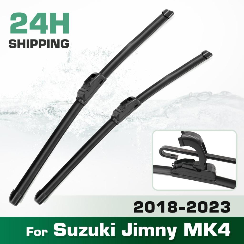 For Suzuki Jimny MK4 2018-2023 2019 2020 2021 2022 Wiper Front Wiper Blades Windshield Windscreen Window Brush 16"+16