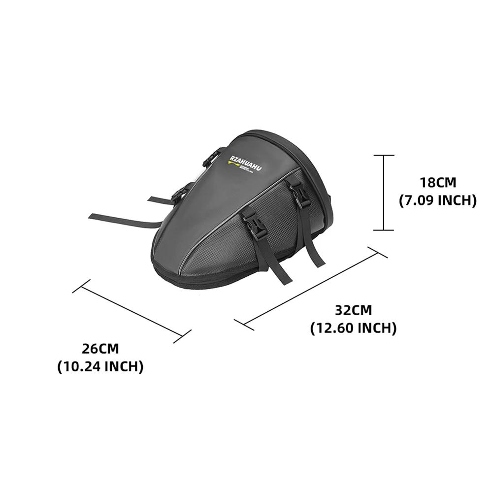 Multifunctional Crossbody Bag Large Capacity Wear Resistant Motorcycle Tail Pack Backpack for Electric Motor Car Bike Accessory