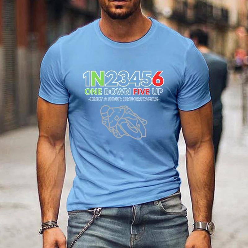 T Shirts Men Clothing 1n23456 The Secret Code of Bikers Graphic T Shirts Clothes Short Sleeve Tops Men Clothing Oversized Tshirt