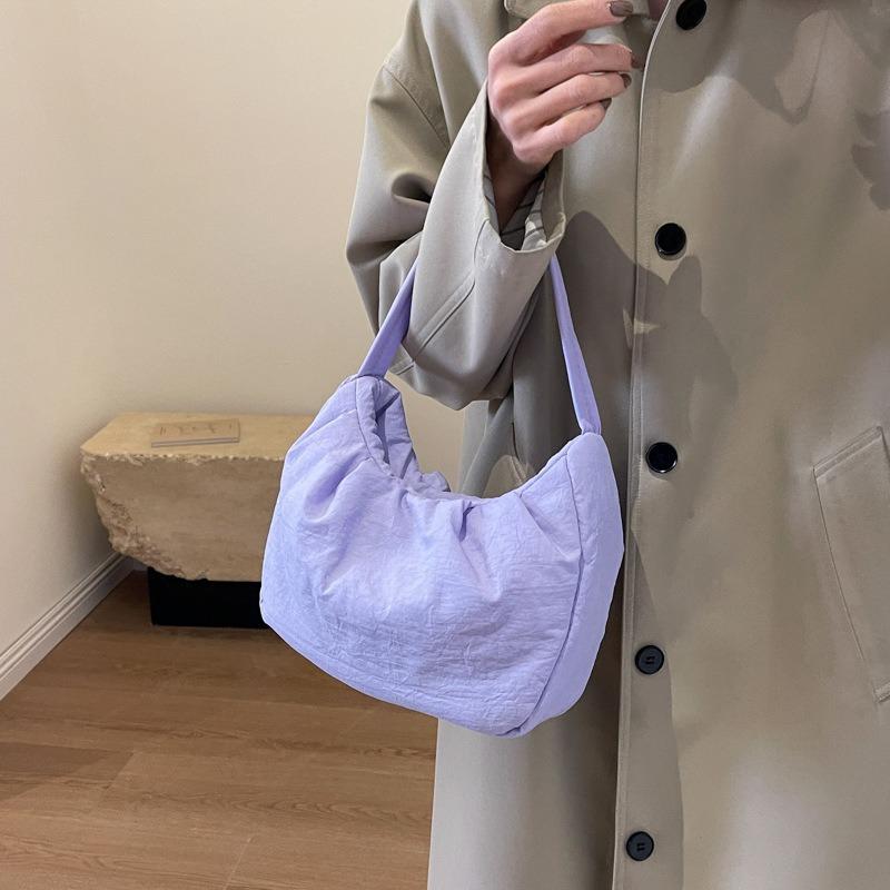 Spring and summer simple underarm canvas bag niche fashion messenger bag commuter travel shoulder bag