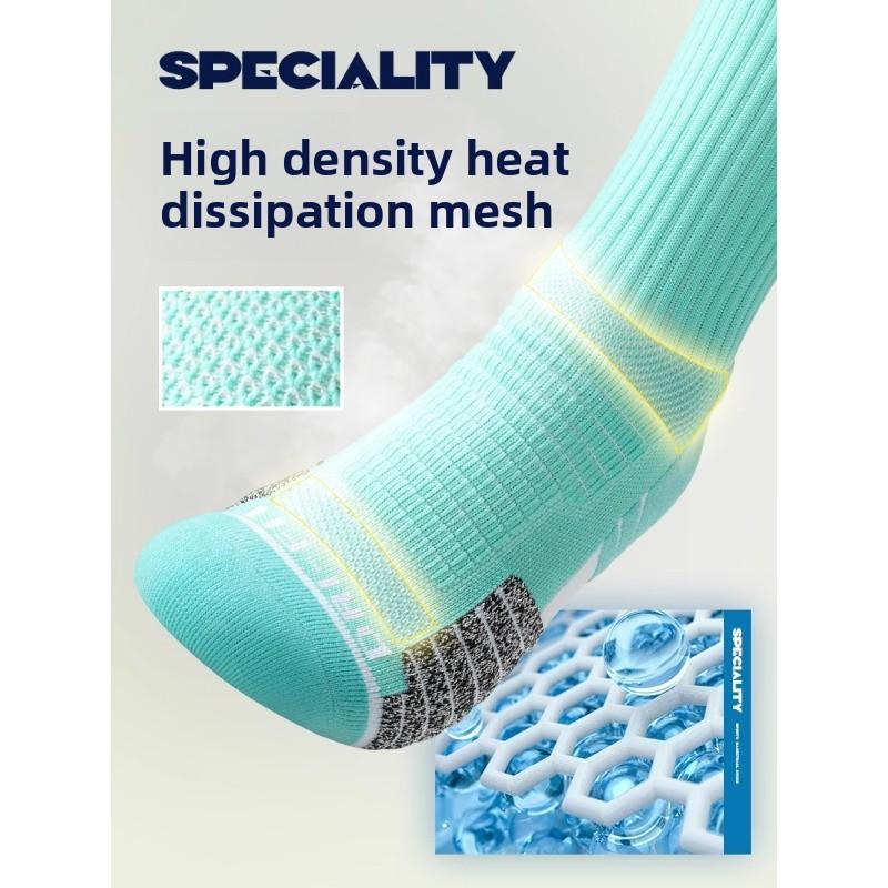 Herren Lange Socken Professionelles Laufhandtuch Unterteil Sport Rot Benming Jahr Basketballsocken