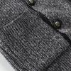 And Winter Men's Fashion Loose Cardigan Warm Lapel  Jacket Sweater Knitted Coat