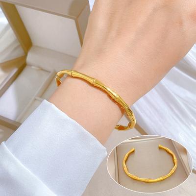 Titanstahl Bambusknoten Chinesischer Stil Minimalistischer Wind Titanstahl Armband Minimalistisch Retro Edelstahl Schmuck