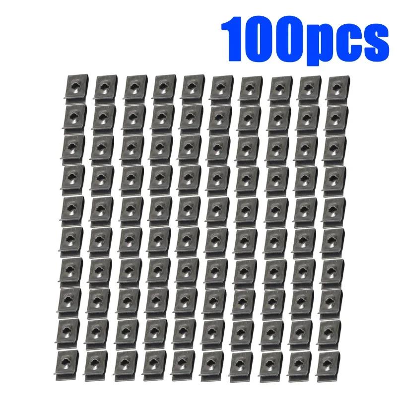 Car Screws U Clip Self Tapping Screw Base Universal Bumper Fender Trim Plate Rustproofing Fasteners Automotive Accessories