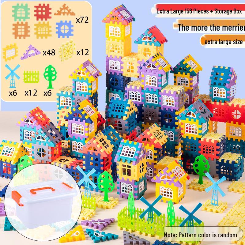 Kids' Educational Building Blocks Set with Door and Window Accessories – Ideal for Kindergarten Gifts
