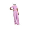 Adidas Originals Logo Elastic Waist Retro Sports Casual Pants Women Pants Pink IY4719