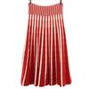 Made In Italy Knit Long Skirt S Red Series Women Used