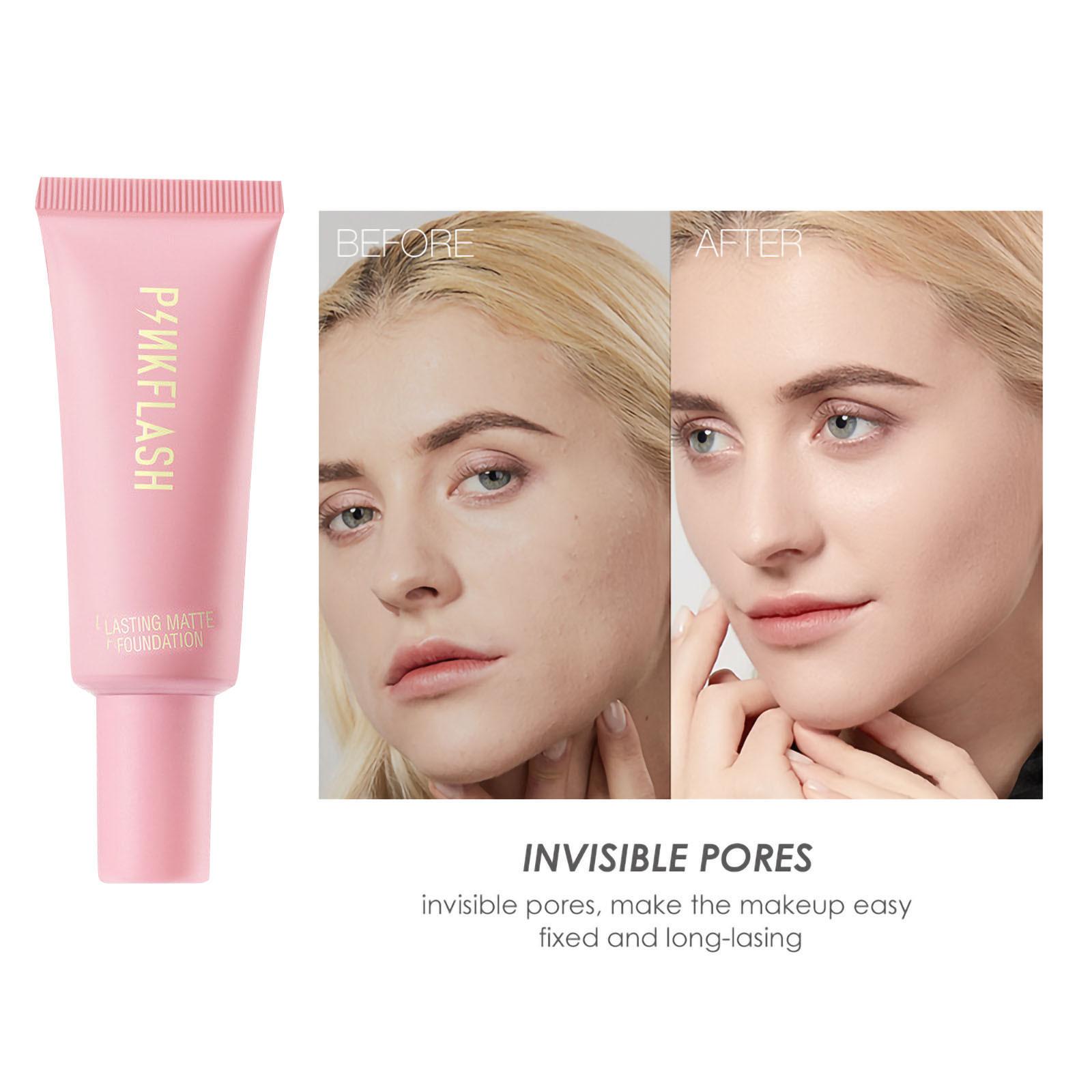 

Liquid Foundation Oil Control Nude makeup Not Easy To Take Off Waterproof