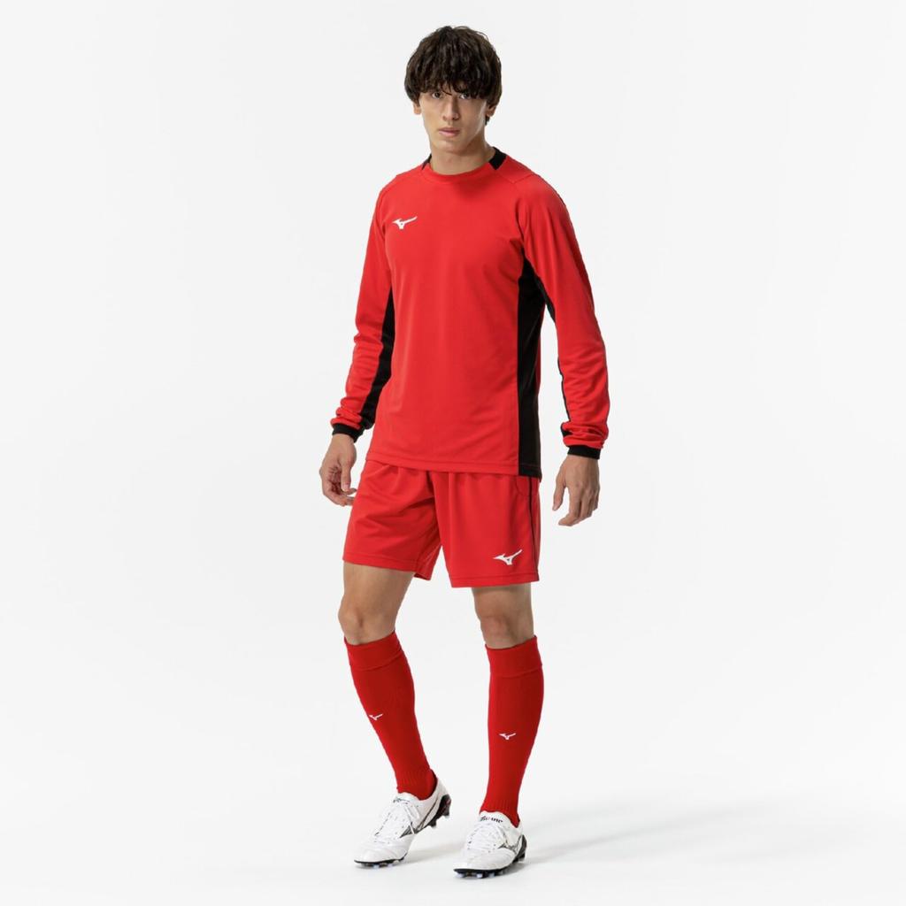 Soccer goalkeeper shorts, easy to move in, P2MBC075, unisex, Chinese Red, size M
